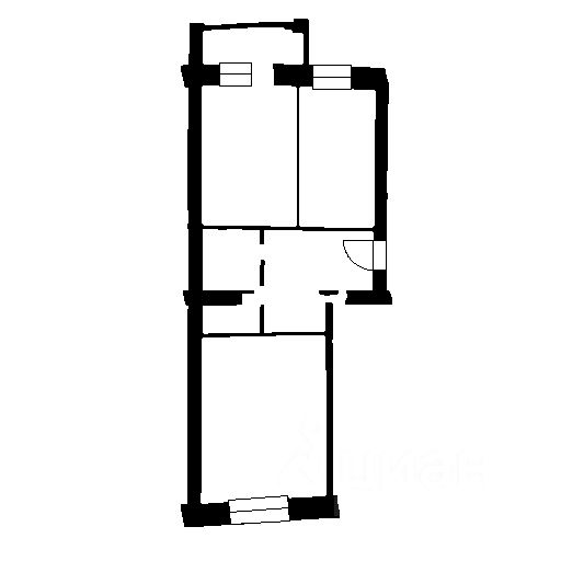 Планировка этой квартиры по данным Циан