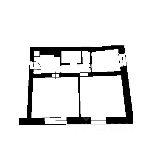 Планировка этой квартиры по данным Циан