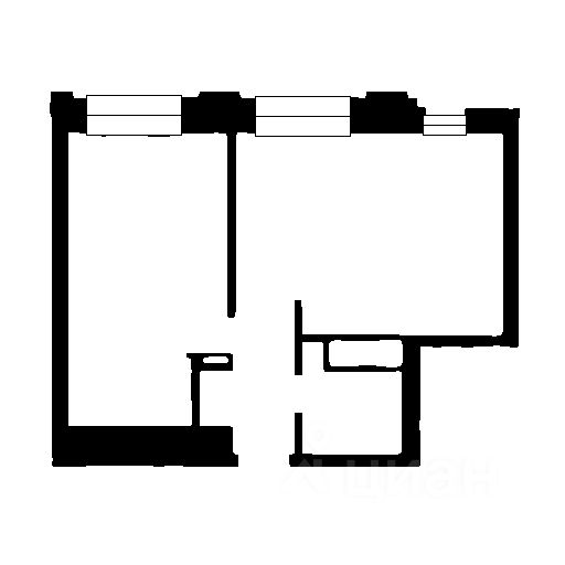 Планировка этой квартиры по данным Циан