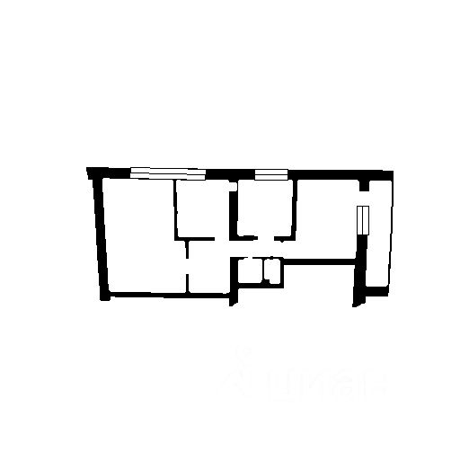 Планировка этой квартиры по данным Циан
