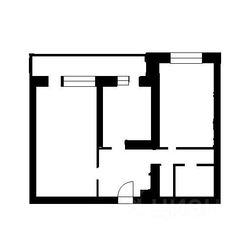 Планировка этой квартиры по данным Циан