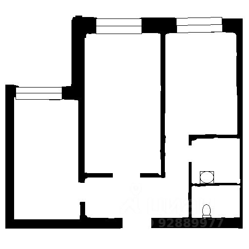 Планировка этой квартиры по данным Циан
