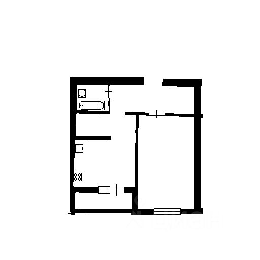 Планировка этой квартиры по данным Циан