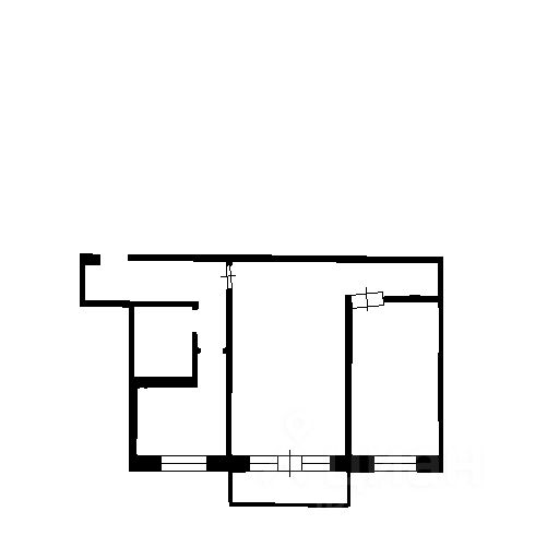 Планировка этой квартиры по данным Циан