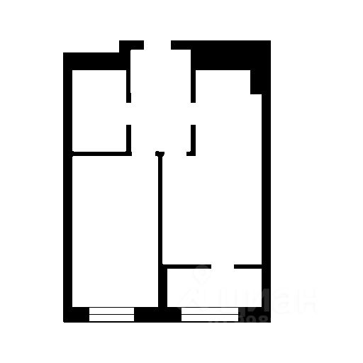 Планировка этой квартиры по данным Циан
