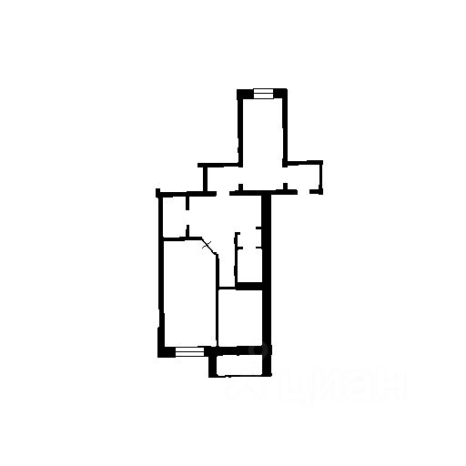 Планировка этой квартиры по данным Циан