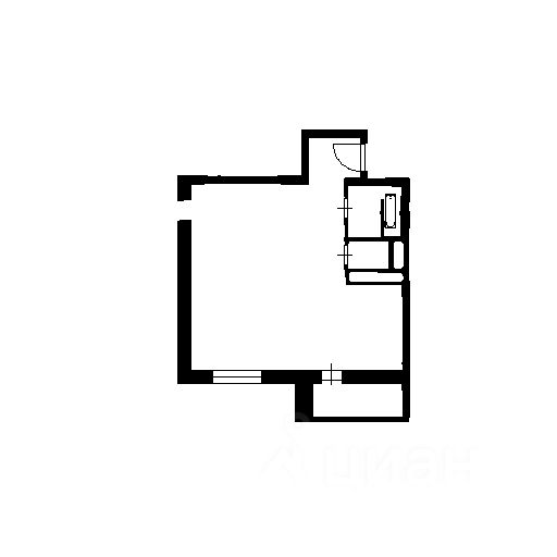 Планировка этой квартиры по данным Циан