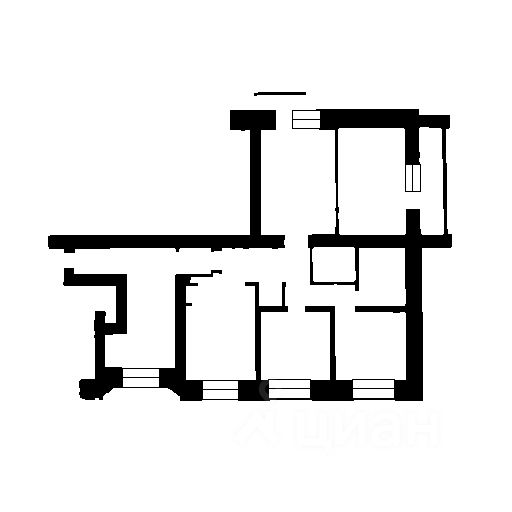 Планировка этой квартиры по данным Циан