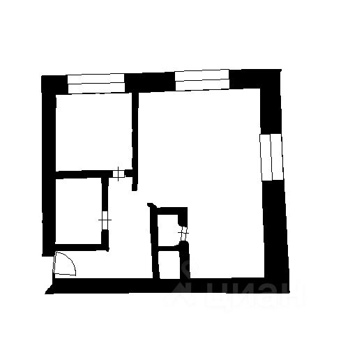 Планировка этой квартиры по данным Циан