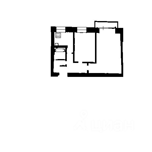 Планировка этой квартиры по данным Циан