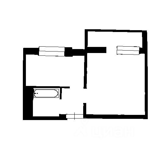 Планировка этой квартиры по данным Циан