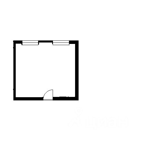 Планировка этой квартиры по данным Циан