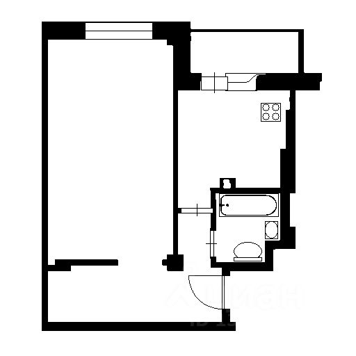 Планировка этой квартиры по данным Циан