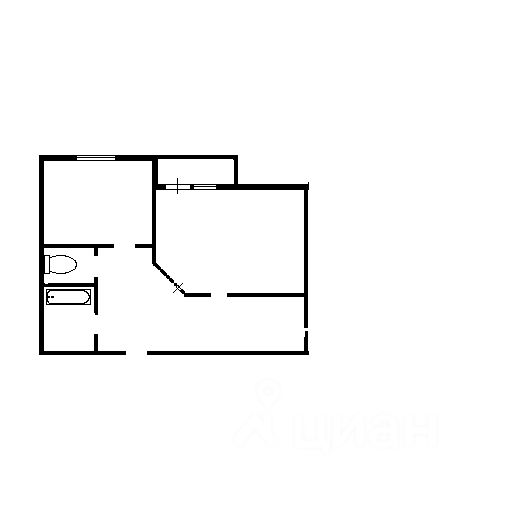 Планировка этой квартиры по данным Циан