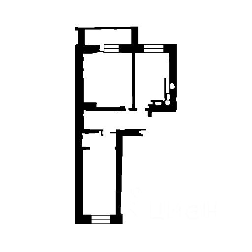 Планировка этой квартиры по данным Циан