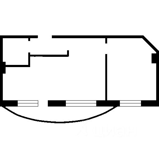 Планировка этой квартиры по данным Циан