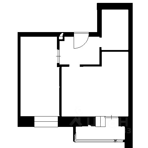 Планировка этой квартиры по данным Циан