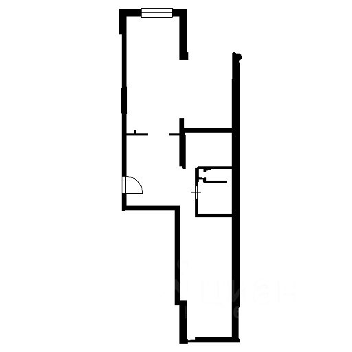 Планировка этой квартиры по данным Циан