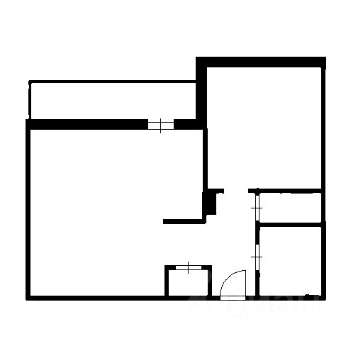 Планировка этой квартиры по данным Циан