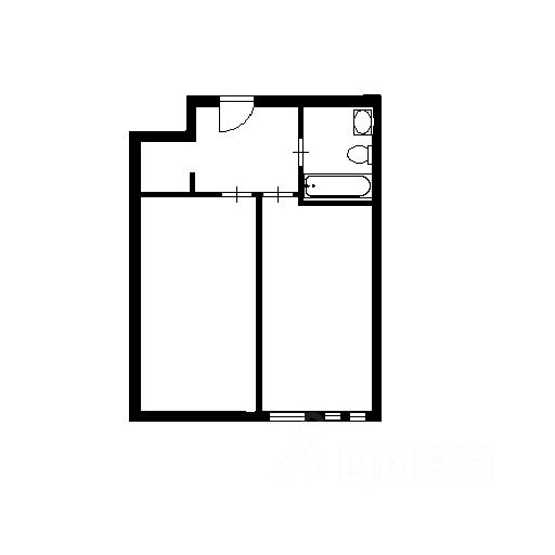 Планировка этой квартиры по данным Циан