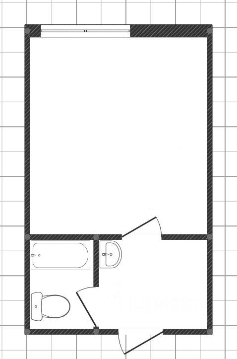 Планировка этой квартиры по данным Циан