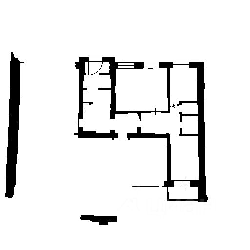 Планировка этой квартиры по данным Циан