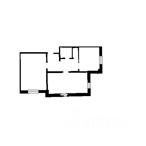 Планировка этой квартиры по данным Циан