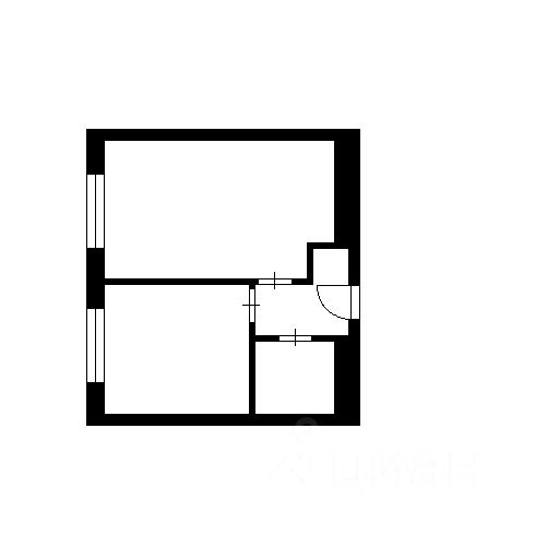 Планировка этой квартиры по данным Циан