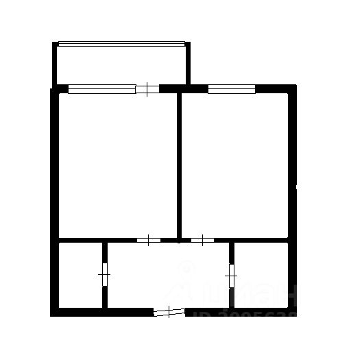 Планировка этой квартиры по данным Циан
