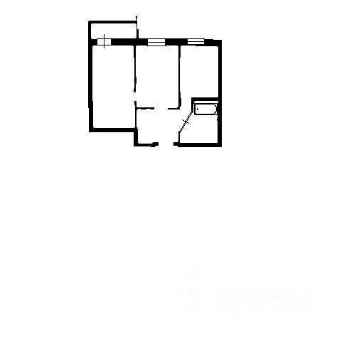 Планировка этой квартиры по данным Циан