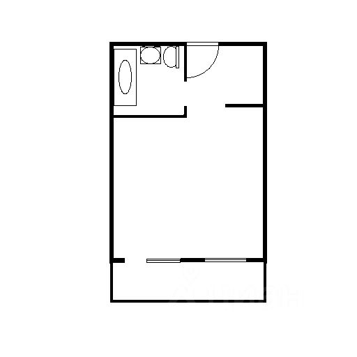 Планировка этой квартиры по данным Циан