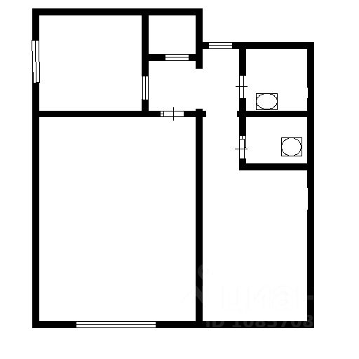 Планировка этой квартиры по данным Циан