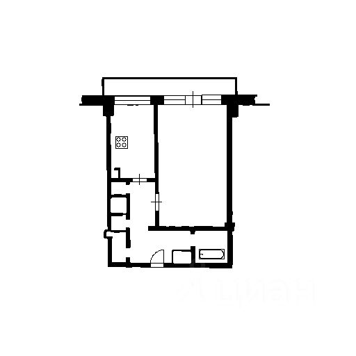 Планировка этой квартиры по данным Циан