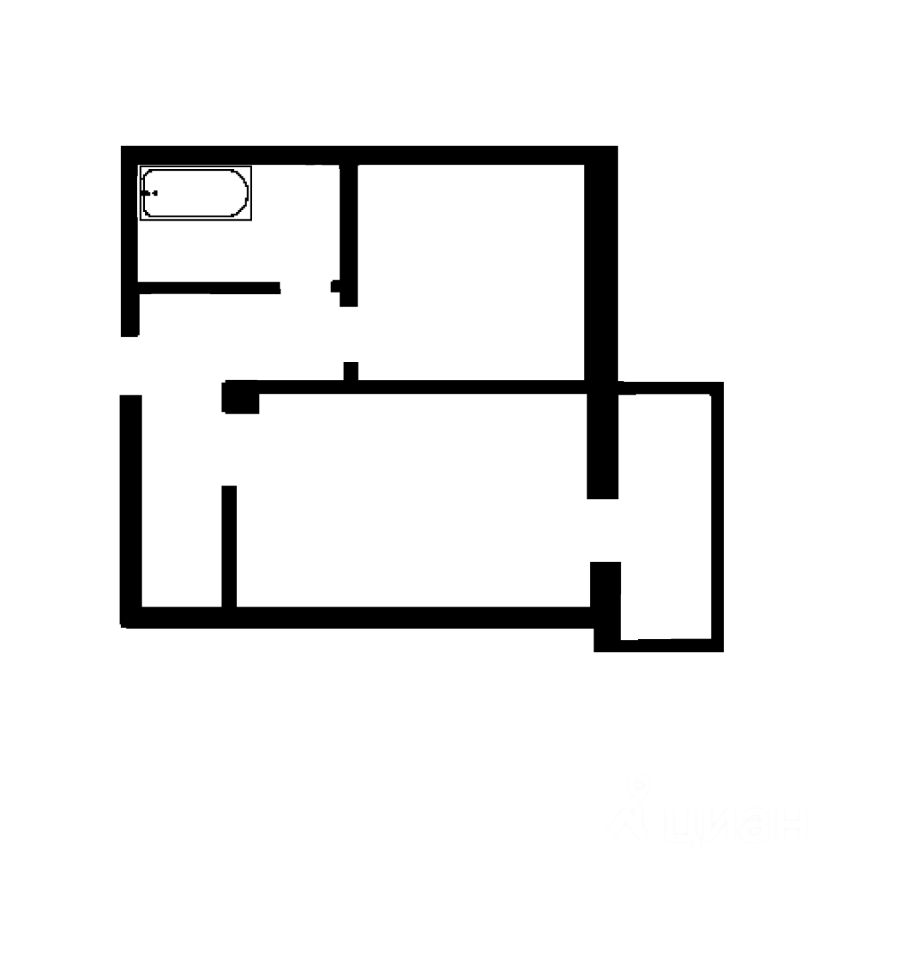 Планировка этой квартиры по данным Циан