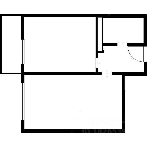 Планировка этой квартиры по данным Циан