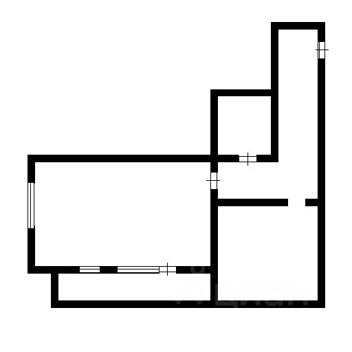 Планировка этой квартиры по данным Циан