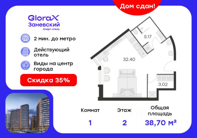 ЖК «Апарт-отель GloraX Заневский»