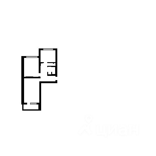 Планировка этой квартиры по данным Циан