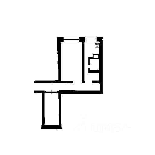 Планировка этой квартиры по данным Циан
