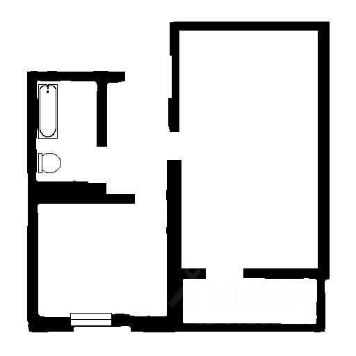 Планировка этой квартиры по данным Циан