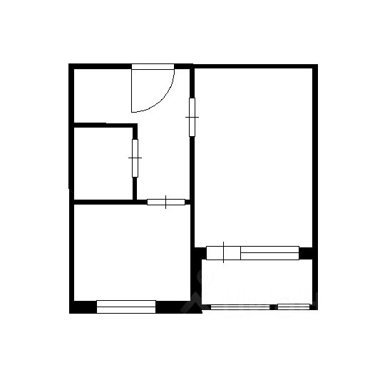 Планировка этой квартиры по данным Циан