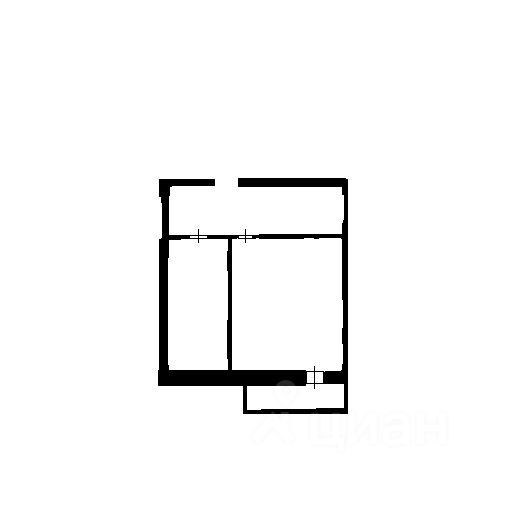 Планировка этой квартиры по данным Циан