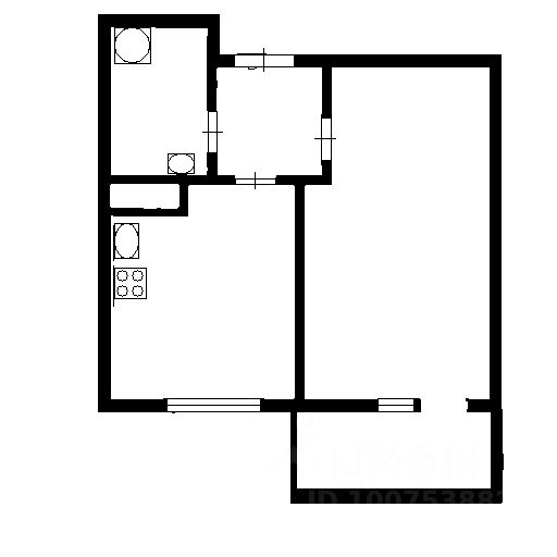 Планировка этой квартиры по данным Циан