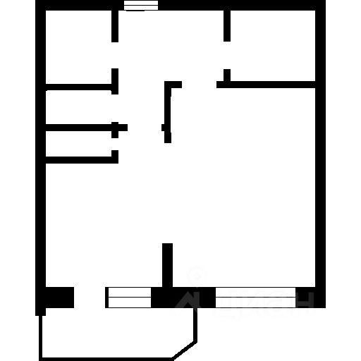 Планировка этой квартиры по данным Циан