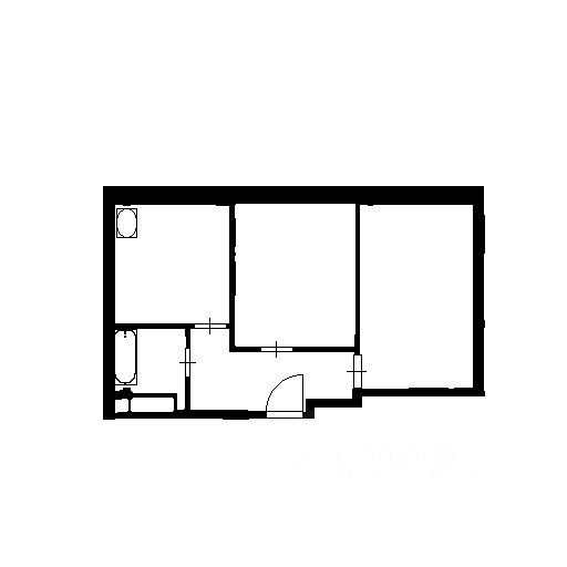 Планировка этой квартиры по данным Циан