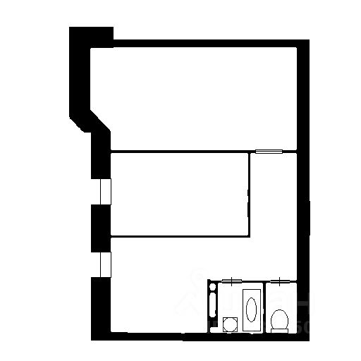Планировка этой квартиры по данным Циан
