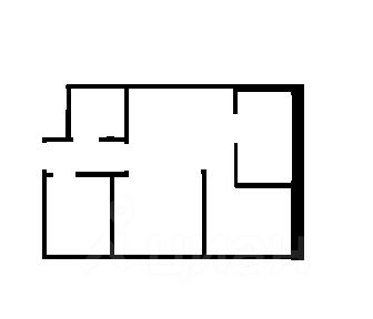 Планировка этой квартиры по данным Циан