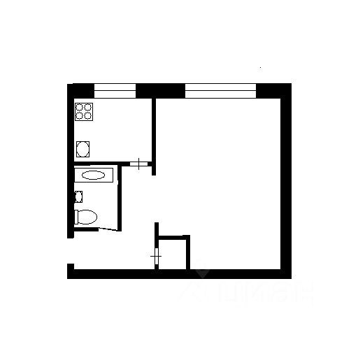 Планировка этой квартиры по данным Циан