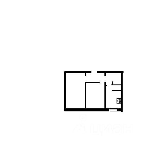 Планировка этой квартиры по данным Циан