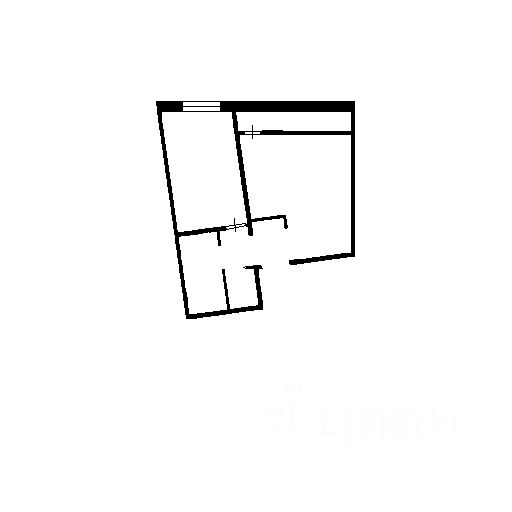 Планировка этой квартиры по данным Циан